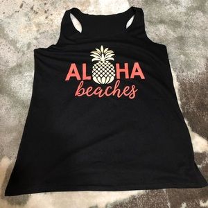 Racer back tank - Aloha Beaches! 🏝
